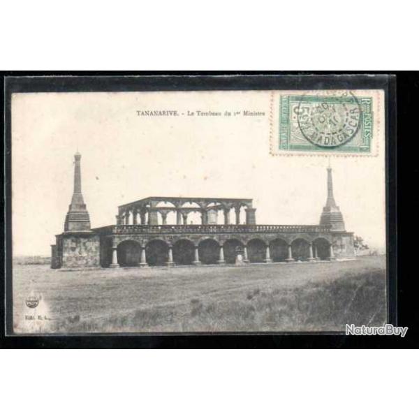 madagascar tananarive le tombeau du 1er ministre carte postale ancienne , cpa