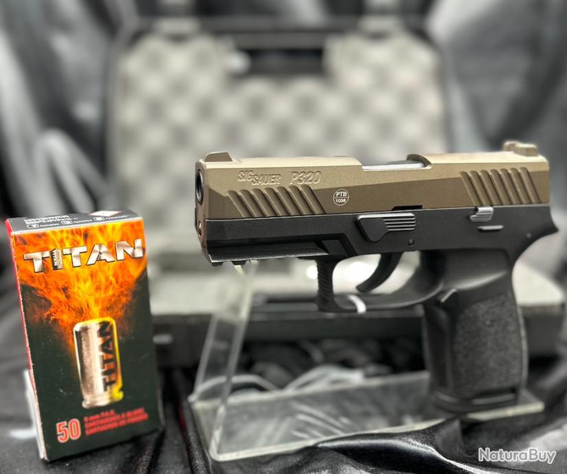 Pistolet d'alarme Bruni Mini Glock Bronzé 9mm - Armes de defense -  Armurerie girod