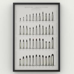 Poster / affiche Munitions chasse