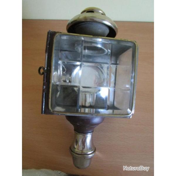 ancienne lanterne  bougie pour fiacre ou vhicule hippomobile
