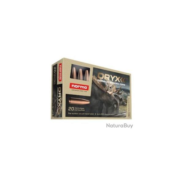 Munitions NORMA oryx cal.300 WEATHERBY MAG 11.7g 180gr par 20