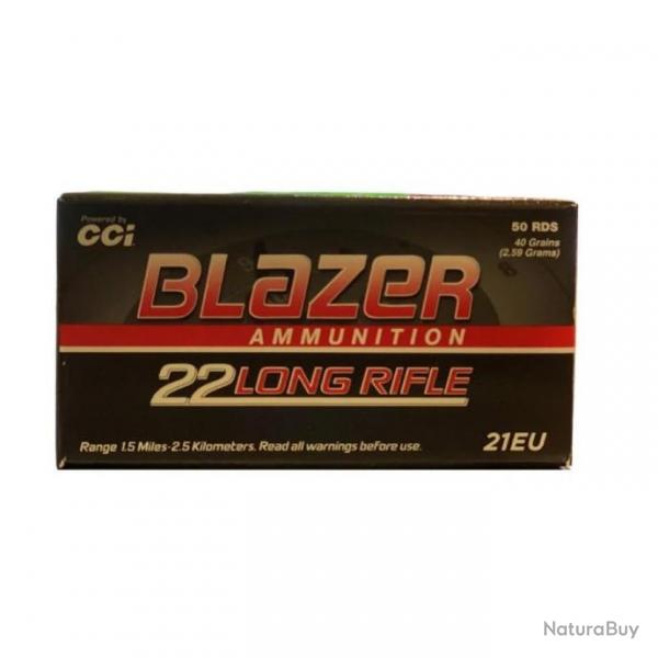 Munitions CCI 22lr Blazer HV par 1000