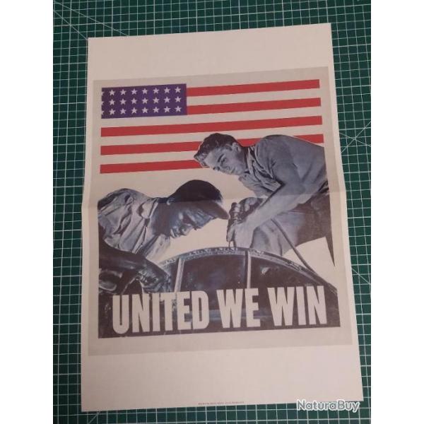 AFFICHE PROPAGANDE 39/45, REPRODUCTION 28 X 41,5 CM, AVIATION WW2 (12)