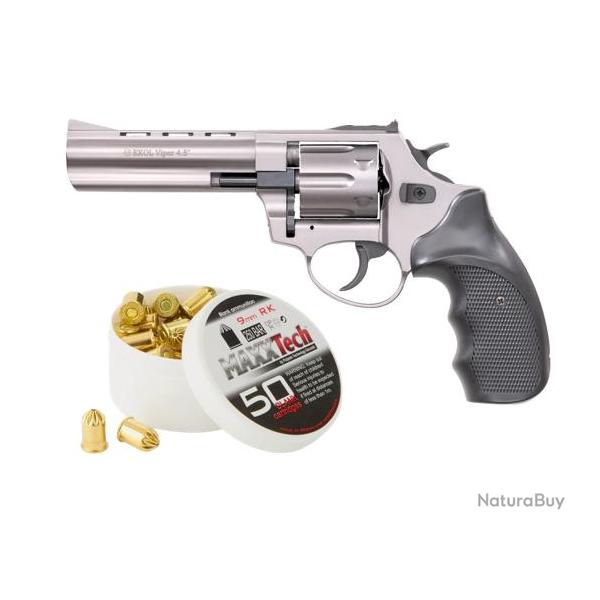 Pack REVOLVER VIPER 4.5'' + Munitions - Fum 9MM R