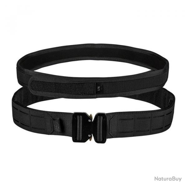 Ceinturon Duo Cobra en Nylon Noir L/XL