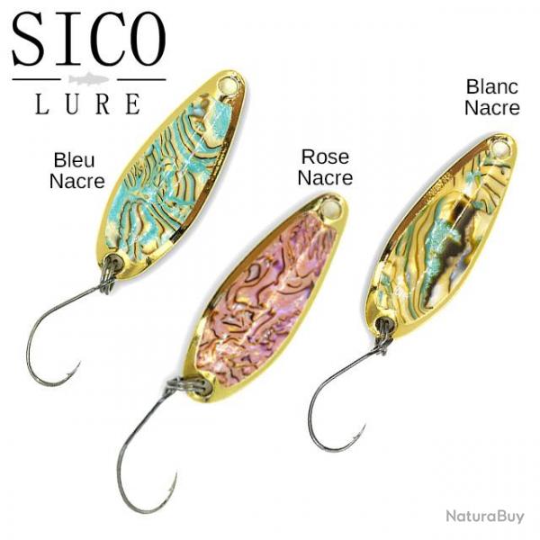 Leurre Cuillre Ondulande Nacre Sico Lure Spoon 4,5g Bleu Nacre