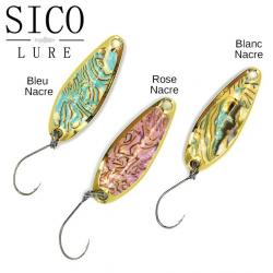 Leurre Cuillère Ondulande Nacre Sico Lure Spoon 4,5g Rose Nacre