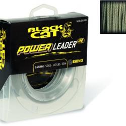 Tresse Bas de ligne BLACK CAT Power Leader RS 20m 1mm