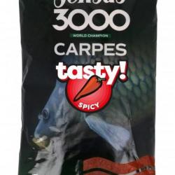 Amorce SENSAS 3000 Carp Tasty Spicy 1kg
