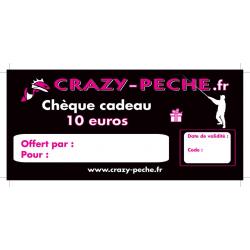 Chèque cadeau Crazy-peche.fr 10€