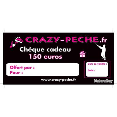 Chèque cadeau Crazy-peche.fr 150-euro;