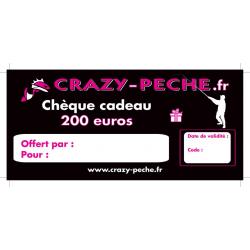 Chèque cadeau Crazy-peche.fr 200€