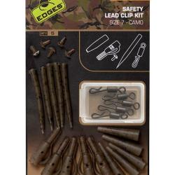 Fox EDGES Camo Safety Lead Clip Kit (Size 7)