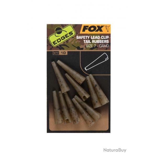 Fox EDGE Camo Safety Lead Clip Tail Rubbers (Size 7)