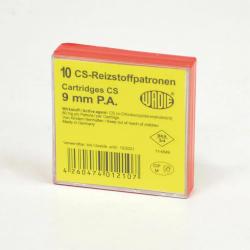 Boîte de 10 munitions gaz avec sûreté manuelle 9mm + mallette