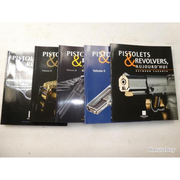 srie de 5  volumes "pistolets et revolvers"