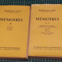 MARECHAL JUIN MEMOIRES 2 VOLUMES