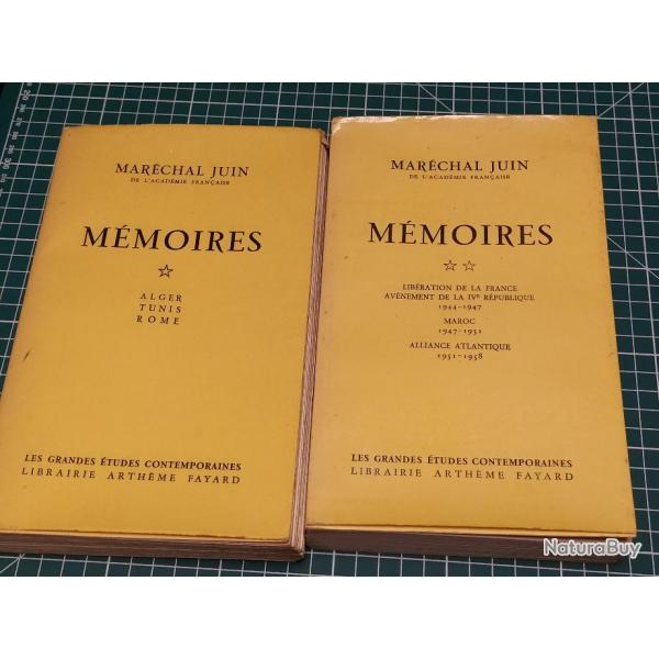 MARECHAL JUIN MEMOIRES 2 VOLUMES