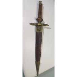 Dague de prestige et d'apparat Toledo année 1859 Dague aux Armoiries d'Ornano Fabrica de Toledo 19e