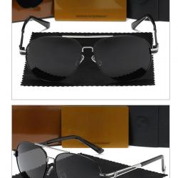 BMW Lunettes de Soleil Polarisee UV400, Modele: Black Silver