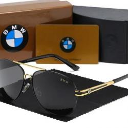 BMW Lunettes de Soleil Polarisee UV400, Modele: Black Gold