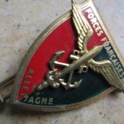 pucelle Insigne Forces Françaises en ALLEMAGNE, émail FFA Drago Paris