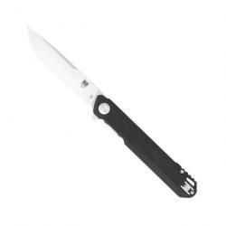 Couteau CobraTec Knives Monarch Black Manche G10 Lame Acier D2 Linerlock Clip CBTMONBLK