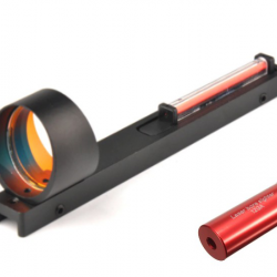 Pack viseur point rouge type Easy Hit sans piles + collimateur laser pour un réglage facile