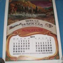 Calendrier 1977 Buffalo BILL ! Collection ! A encadrer !