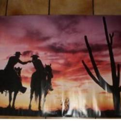 Poster "WESTERN ATMOSPHERE" Scandecor de 1982 ! Collection ! Cowboy, Country !