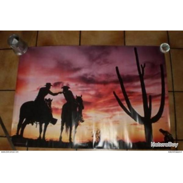 Poster "WESTERN ATMOSPHERE" Scandecor de 1982 ! Collection ! Cowboy, Country !