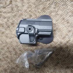 holster rigide de ceinture pour pistolet WALTHER modèle PPQ / PPQ M2