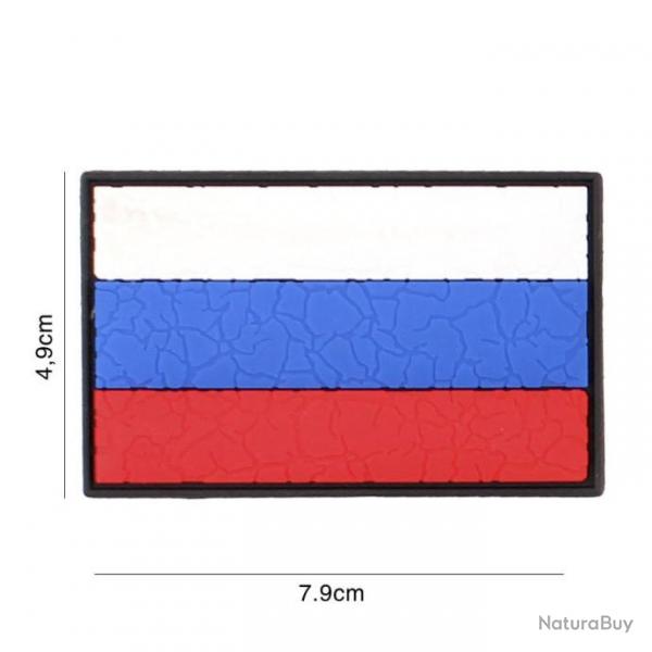 Patch 3D PVC Drapeau Russie Craqueler (101 Inc)