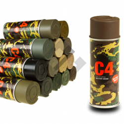 Bombe de peinture C4 Mil Grade - RAL8027 - Armamat