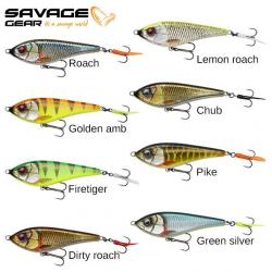 Leurre SAVAGE GEAR DEVIATOR SWIM 14CM 70G SS Golden AMB