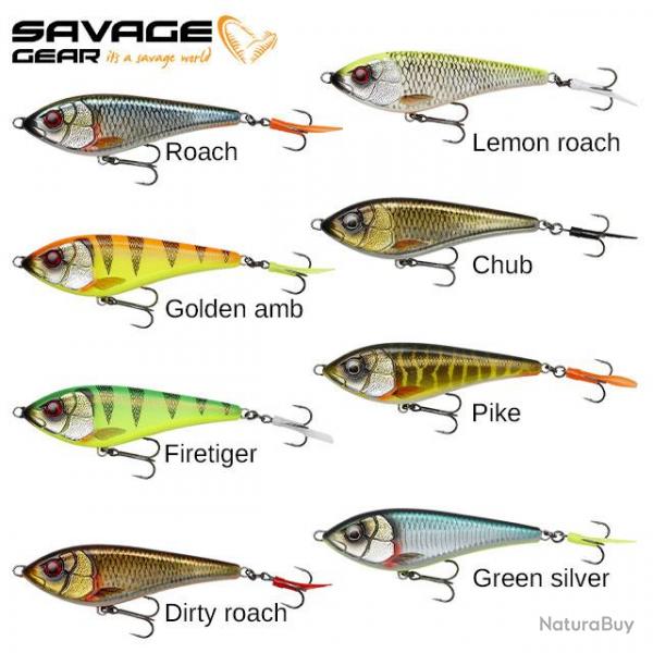 Leurre SAVAGE GEAR DEVIATOR SWIM 14CM 70G SS Golden AMB