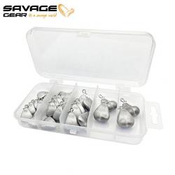 KIT Plombs SAVAGE GEAR BALLS CLIP ON 26 pcs