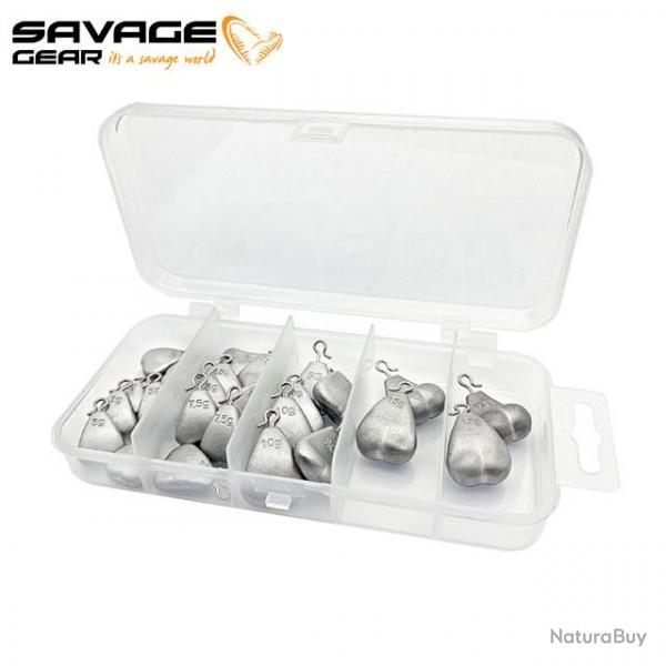 KIT Plombs SAVAGE GEAR BALLS CLIP ON 26 pcs