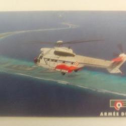 Carte postale - armée de l'air - hélicoptère outre mer.
