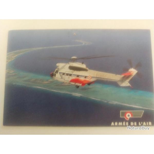 Carte postale - arme de l'air - hlicoptre outre mer.