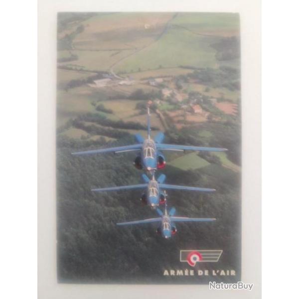 Carte postale - arme de l'air - Alpha Jet patrouille de France.