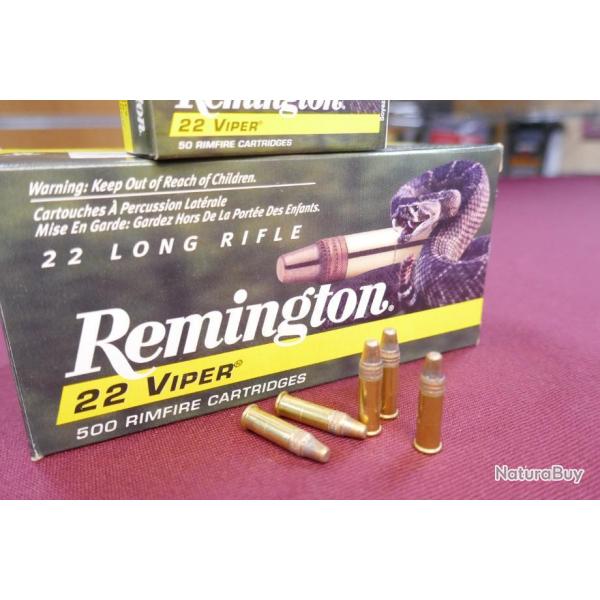 boite de 50 cartouches 22 LR VIPER REMINGTON HAUTE VELOCITEE