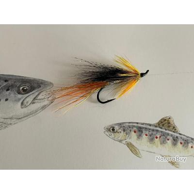 Mouche saumon modèle Cascade numéro 2 - Mouches (11301239