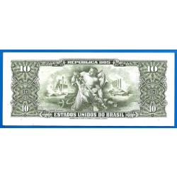 Bresil 10 Cruzeiros 1962 Sign 10 Billet NEUF Brasil Brazil Cruzeiro Reail Reais