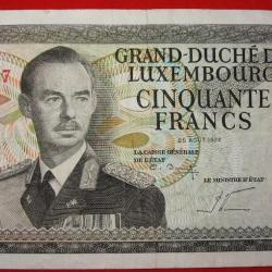 Luxembourg billet de 50 Francs  du 25-08-1972 (grand duche de Luxembourg)