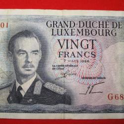 Luxembourg billet de 20 Francs  du 07-03-1966 (grand duche de Luxembourg)