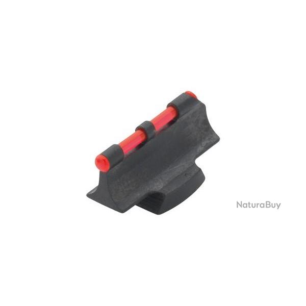 Guidon transversal fibre optique rouge (9mm)