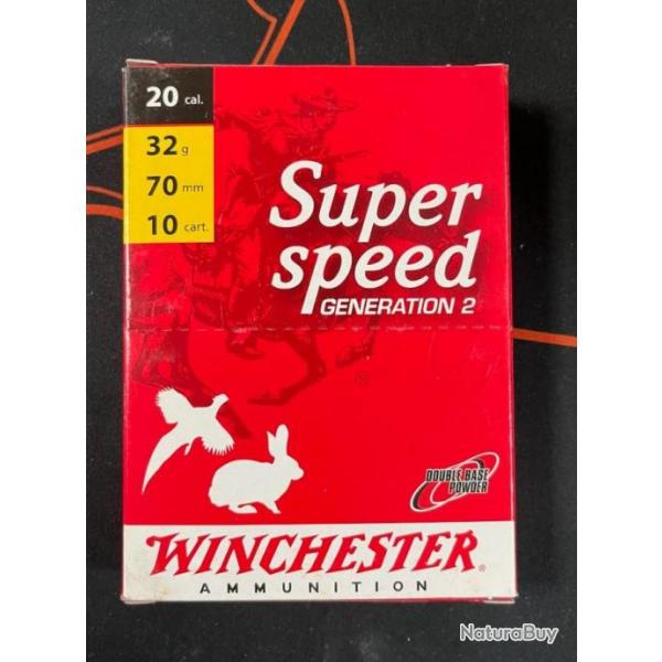 10 cartouches WINCHESTER SUPER SPEED calibre 20