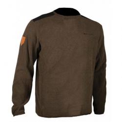 Pull col rond marron Somlys