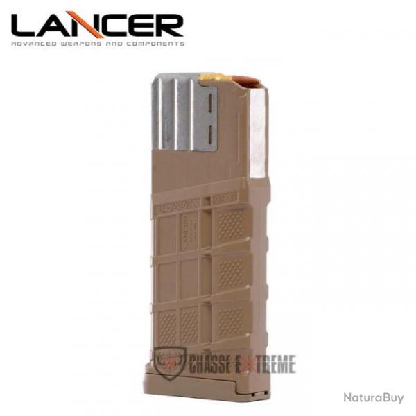 Chargeur LANCER Opaque 25 Cps Cal 308 Win Dark Earth pour SR-25, XCR, DPMS, SIG716